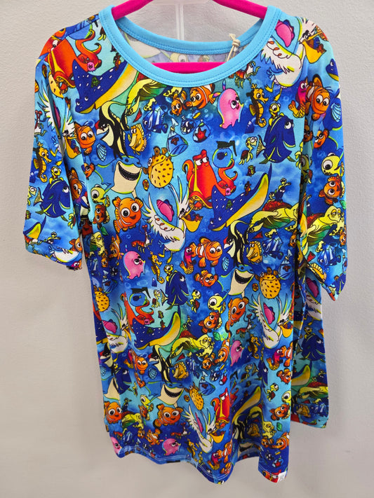 Keep Swimming Short Sleeve Loungewear
