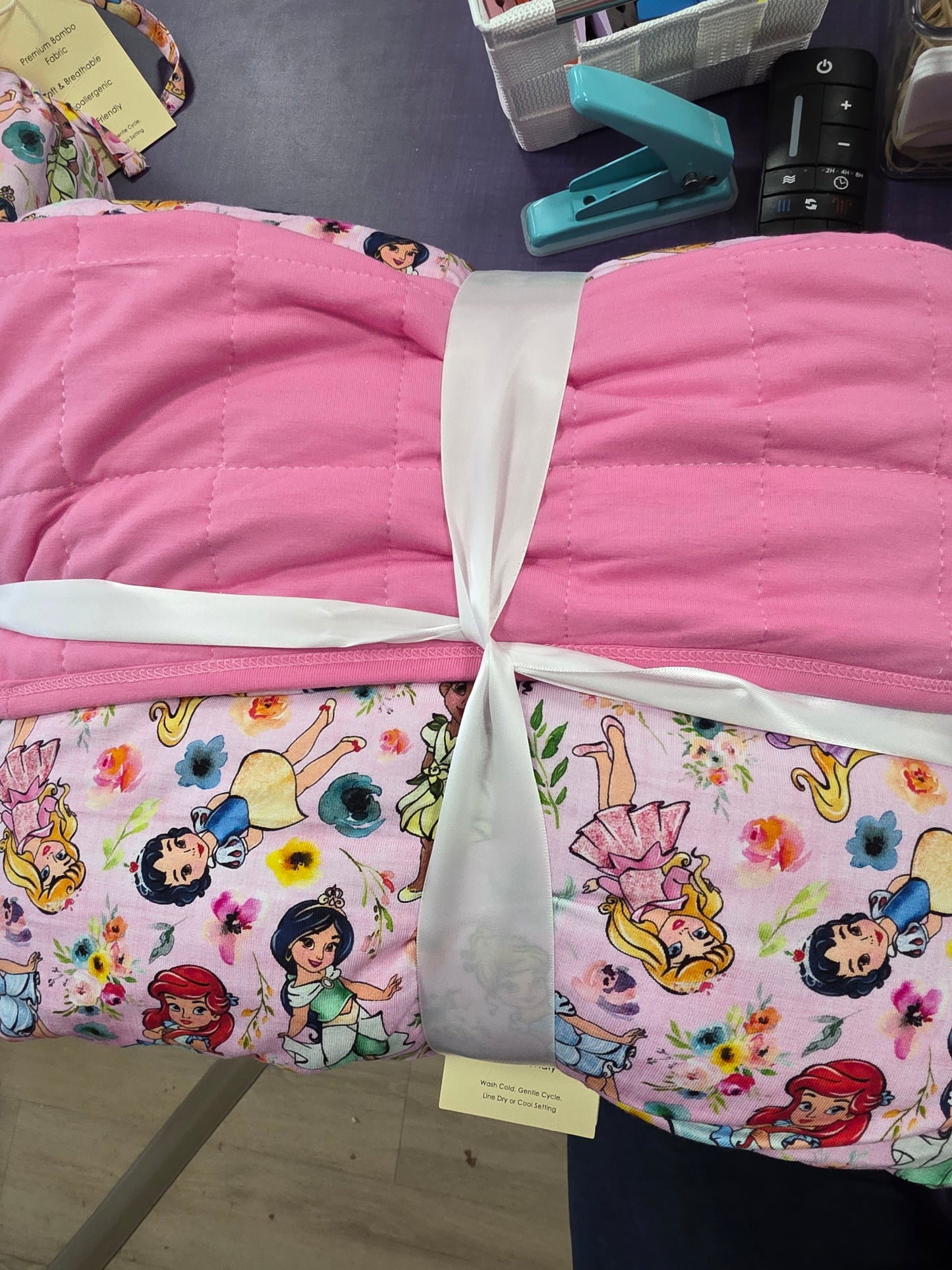 Little Princess Double Quilted Large Bamboo Blanket