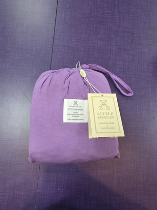 Simply Solids Purple Crib sheet