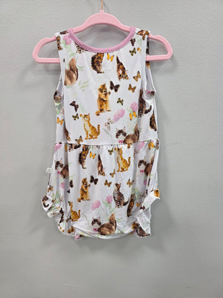 Playful Kittens Bamboo Bubble Romper