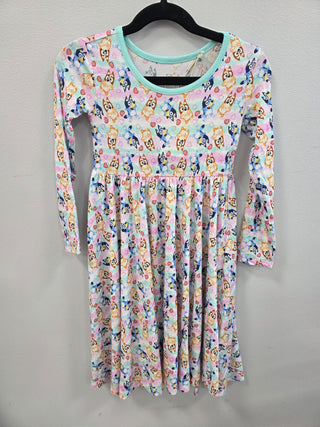 True Blue Bamboo Long Sleeve Dress