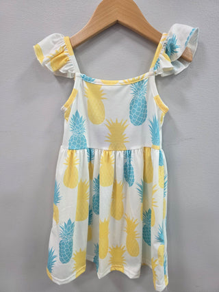 Blue & Yellow Pineapple Dress