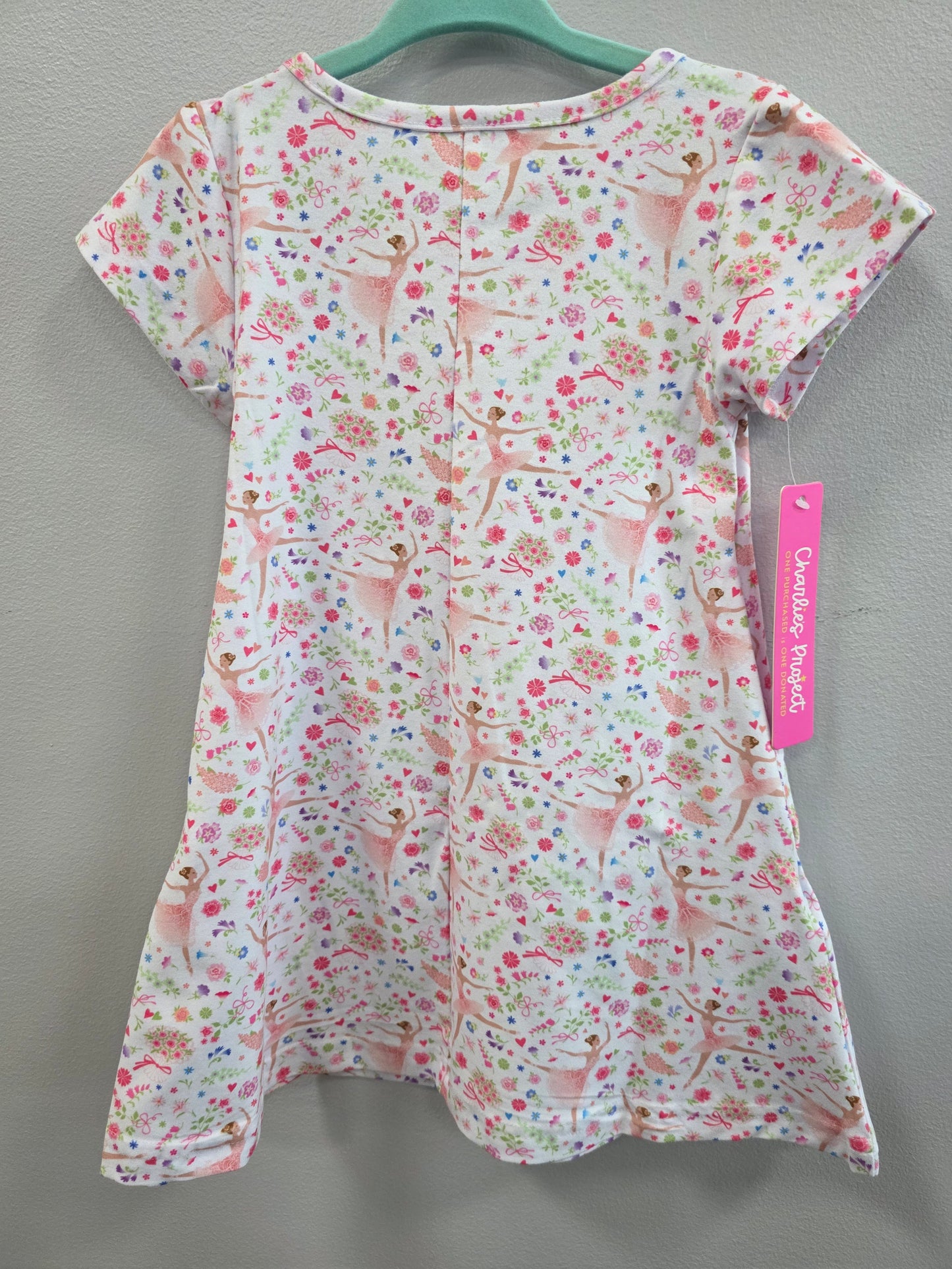 Ballerina Cloud Soft T-shirt Pocket Dress