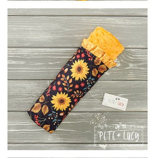 Fun With Sunflowers Minky Blanket