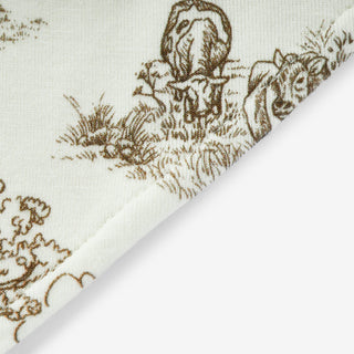 Luxe Stretch Kerchief Bib Country Toile