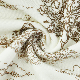 Luxe Stretch Kerchief Bib Country Toile