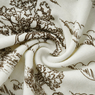 Luxe Stretch Zipper Footed Romper Country Toile