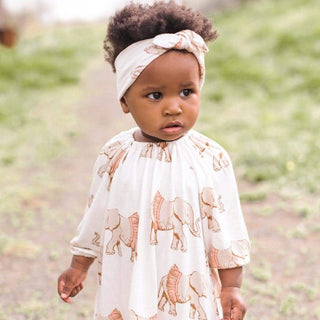 Organic Headband Vintage Floral | Milkbarn