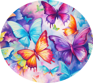 Colorful Butterflies Bamboo Twin Sheet Set