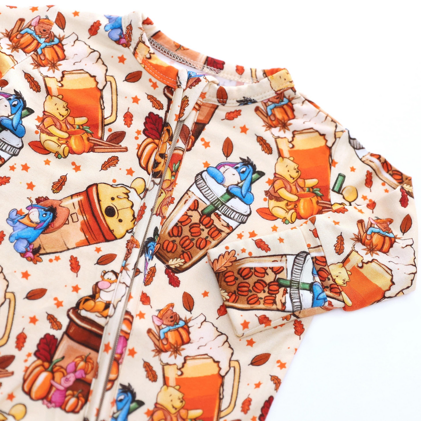 Pooh Brew Bamboo Zipper Romper